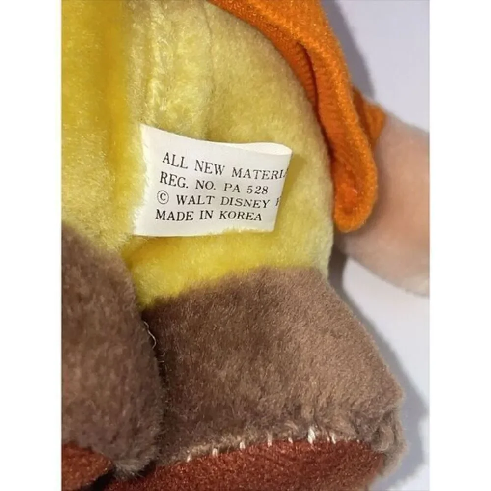 Vintage Disney Parks Plush Grumpy‎ Seven Dwarfs 7.5